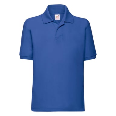 Fruit of the Loom - Poloshirt für Kinder kurzärmlig (Royalblau)