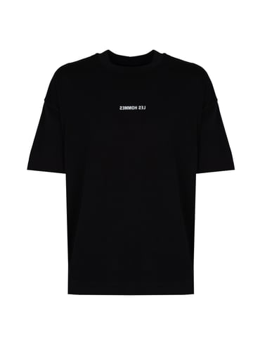 Les Hommes T-Shirt Happy Pictures Herren schwarz