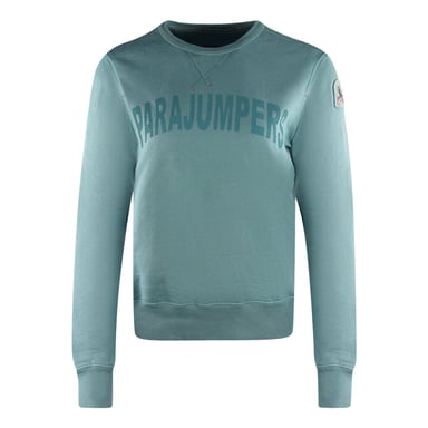 Parajumpers Bianca Große Marke Logo Blau Pullover
