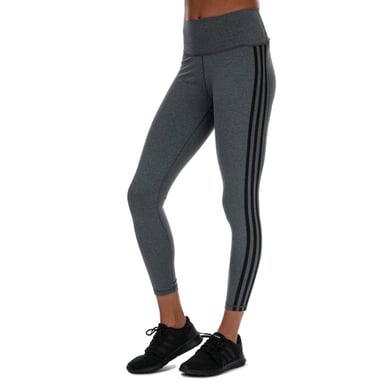 adidas Believe This 2.0 3-Stripes 7/8 Tights für Damen in Charcoal Marl