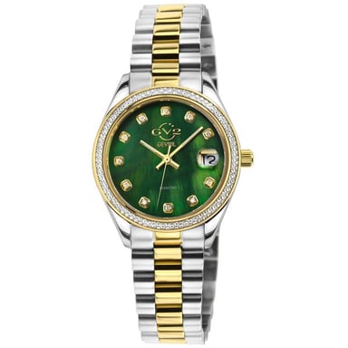 GV2 Women's Turin Diamond Two toned IPYG Stainless Steel Watch Women's Turin Diamond Two toned IPYG Stainless Steel Watch