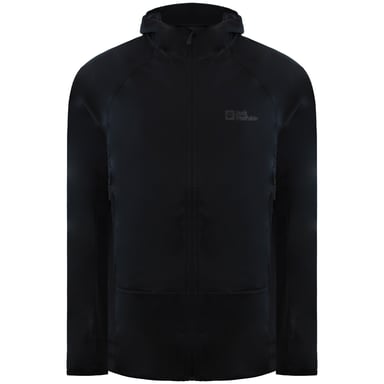 Jack Wolfskin Eagle Peak II Schwarze Softshelljacke für Herren