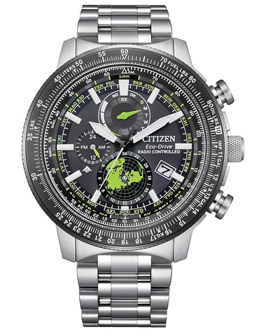 Citizen Promaster Geo Trekker Herren Silberne Uhr BY3006-53E