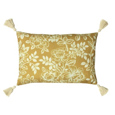 Paoletti Somerton Blumiges Kissenbezug mit Quasten