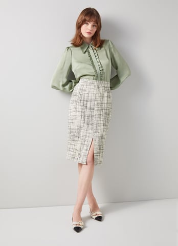 LK Bennett Lottie Skirts, Cream