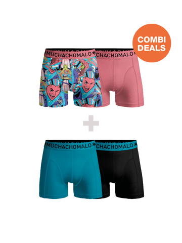 Muchachomalo Herren Boxershorts – 2+2 Stück – Herren Unterhosen