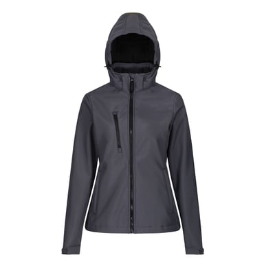 Regatta Womens/Ladies Venturer 3 Layer Membrane Soft Shell Jacket (Seal Grey/Black)