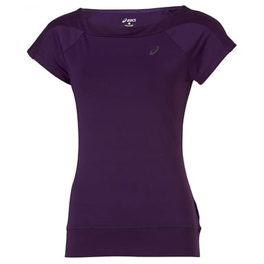 ASICS Logo Womens Purple T-Shirt
