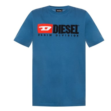 Diesel T-Diego-Division Logo Blau T-Shirt