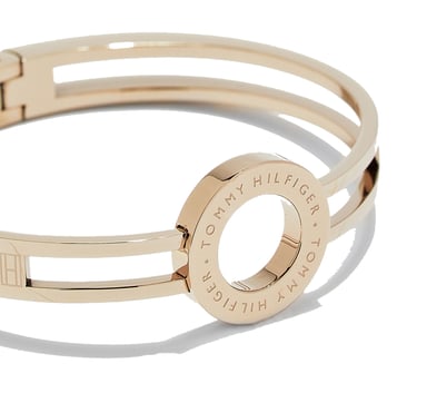 Tommy Hilfiger Damen Armreif aus Edelstahl - Roségold 2780316