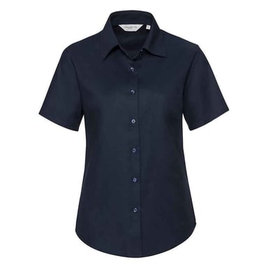 Russell Collection - Hemd für Damen kurzärmlig (Leuchtend Navy-Blau)
