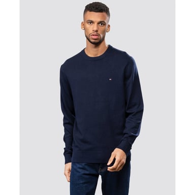 Tommy Hilfiger Organic Cotton Cashmere Mens Crew Sweater