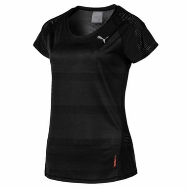 Puma Thermo R+ Kurzarm runden Hals schwarzer Damen T-Shirt 517449 01
