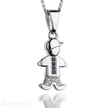 Orphelia Kinderkette aus 925er Sterlingsilber mit Anhänger - Silber ZH-7340