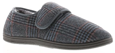 Dr Keller Mens Slippers Touch Fastening David navy