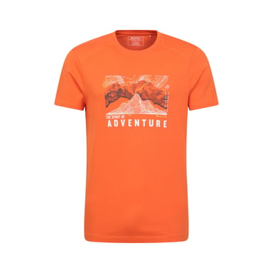 Mountain Warehouse - "Adventure Begins" T-Shirt für Herren (Orange)