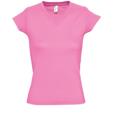 SOLs Damen/Damen Moon V-Ausschnitt T-Shirt mit kurzen Ärmeln (Orchid Pink)
