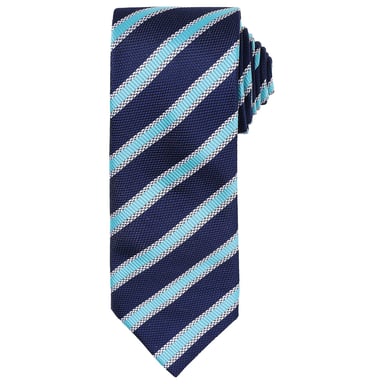 Premier - Krawatte für Herren (Marineblau/Türkis)