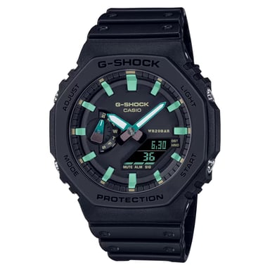 Casio G-Shock Herren Schwarz Uhr GA-2100RC-1AER