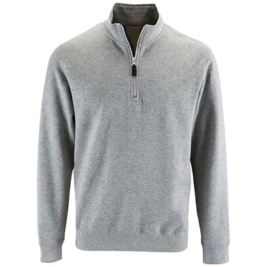 SOLS - "Stan" Pullover Stehkragen für Herren (Grau meliert)