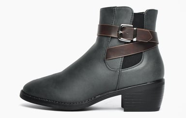 Divaz Farrah Vegan Zip Boots Womens