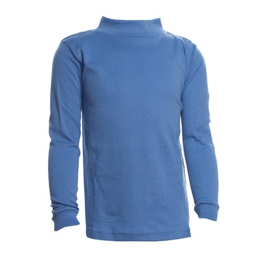 Langärmliges T-Shirt mit halbem Ausschnitt LPG700, Unisex, für Mädchen und Jungen