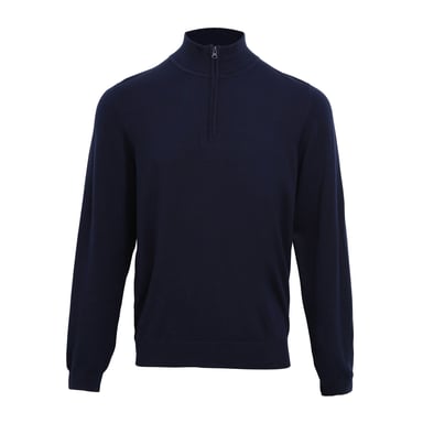 Premier Herren Sweatshirt mit Reißverschluss (Navy)