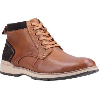 Hush Puppies Herren Dean Lederstiefel (Tan)