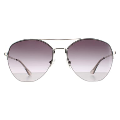 Calvin Klein Aviator Herren Silber rauchgrau CK20121S