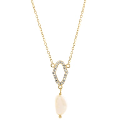 Orphelia 'Normandy' Damen-Anhänger aus 925er Sterlingsilber mit Kette – Gold ZK-7574/G