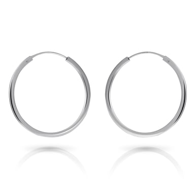 Orphelia 'Agata' Creolen für Damen aus 925er Sterlingsilber - Silber ZO-7552