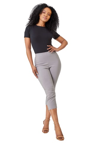 Petite Cropped Stretch Trouser
