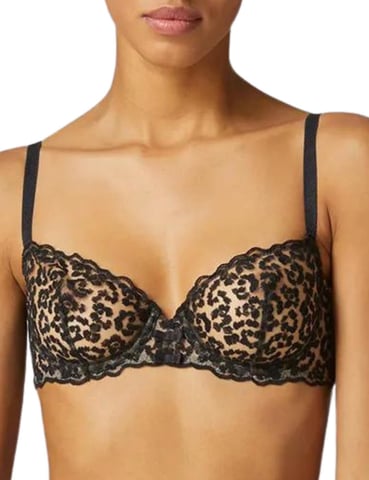 Simone Perele Felicie Half Cup Bra - Cranberry