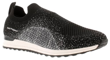 Hush Puppies Ennis Stoff Damen Schwarz Sneakers