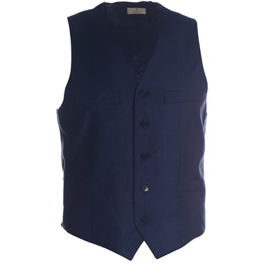 Hackett London Mayfair Birdseye Windowpane Wildcoat dans la Marine