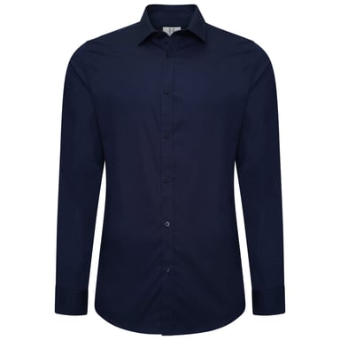 Harry Brown Theo Navy Cotton Shirt