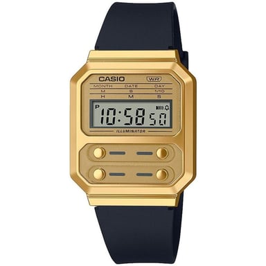 Casio Casio Collection Vintage Schwarz Unisex Armbanduhr A100WEFG-9AEF
