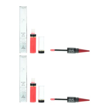 Lancome Kajal Lip Duo Lipstick + Gloss 5.6ml - 05 Red Crush x 2