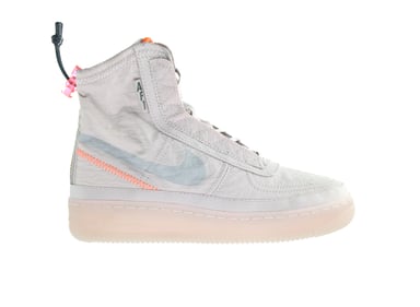 Nike AF1 Shell Schnürung grau synthetischer Frauen-Trainer BQ6096 003