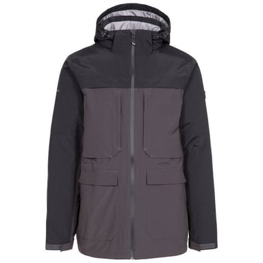 Trespass Herren Heathrack Wasserdichte Jacke (Dunkelgrau)