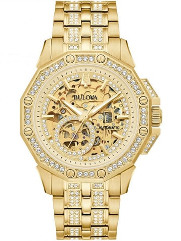 Bulova Octava Herren Golduhr 98A292