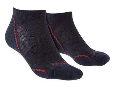 Bridgedale - Herren Wandern Merino Low Socken - Marine / Rot