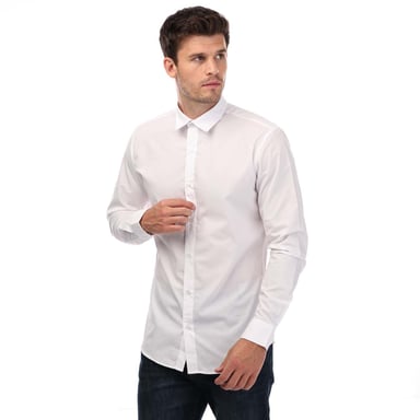 Chemise Joe manches longues Jack Jones Pour Homme en Blanc