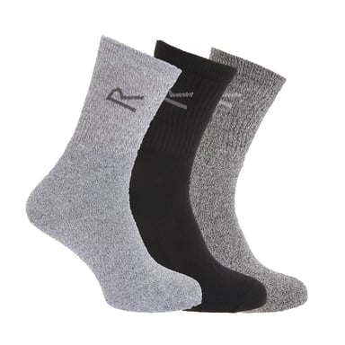 Regatta Great Outdoors Mens Cotton Rich Casual Socken (Packung mit 3)