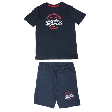 Ensemble T-Shirt Short Brat Jack Jones Pour Garçon en Bleu Marine
