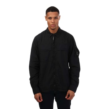 Chemise Tayon zip C.P. Company Pour Homme en Bleu Marine