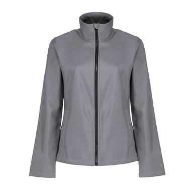 Regatta Womens/Ladies Ablaze Printable Softshell Jacket (Rock Grey/Black)