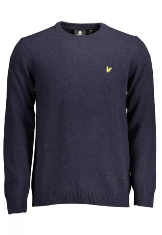 Wollhemd mit Logo-Applikation - Blau