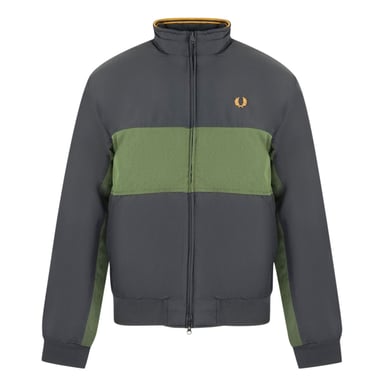 Fred Perry Panel Block Schwarz Jacke