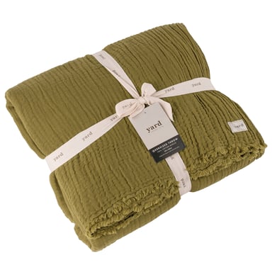 Yard Lark Crinkle Cotton Fransenwurfdecke
